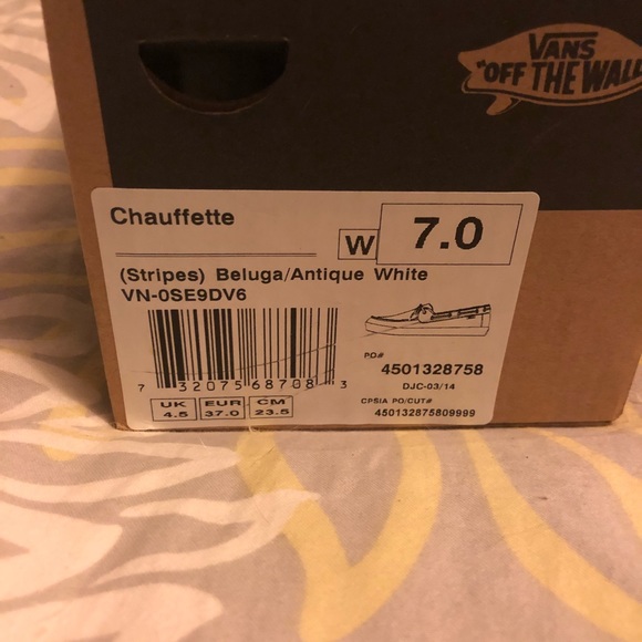 🚫SOLD🚫 Vans Chauffette Striped Canvas Boat Shoes - Picture 6 of 6